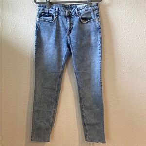 Rag & Bone Blue Ankle Cropped Jeans